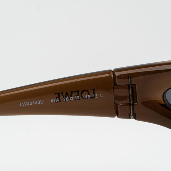 Loewe SIGNATURE Women Sunglasses Brown Grey Mask LW40143U 47A BRAND NEW - Picture 10 of 11